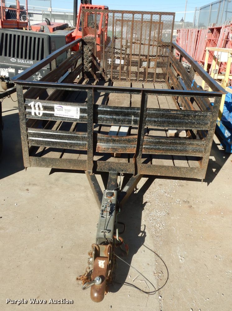 image for item DK7586 2011 Shop built  utility trailer