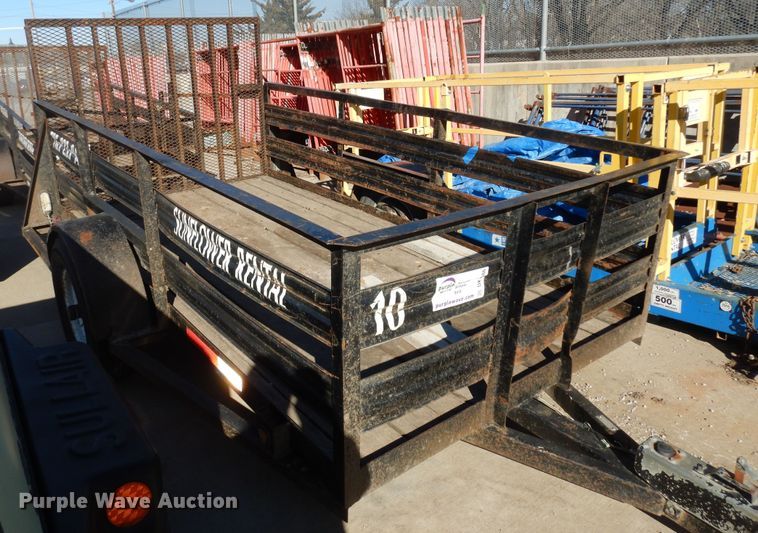 image for item DK7586 2011 Shop built  utility trailer