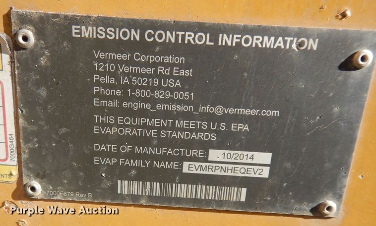 image for item DK7590 2015 Vermeer BC700XL  wood chipper