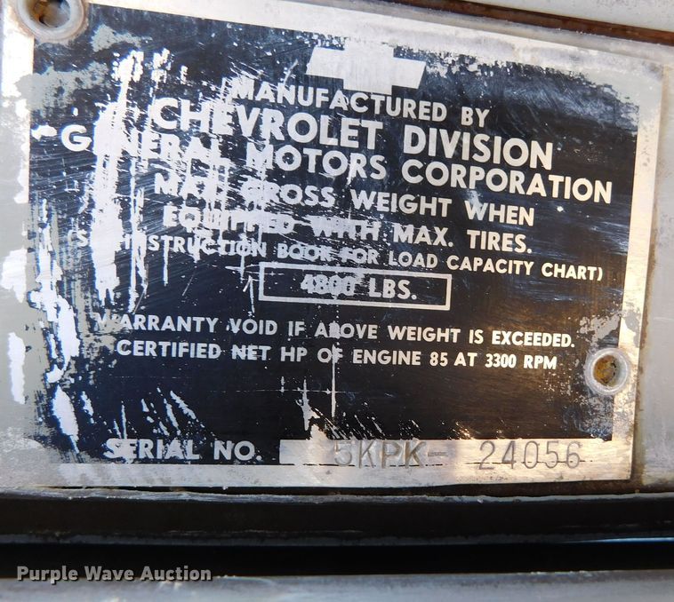 image for item DM2554 1952 Chevrolet  pickup truck