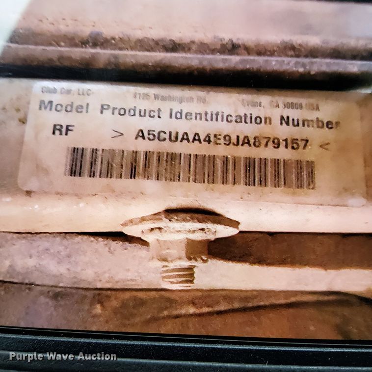 image for item DM8106 2018 Club Car CarryAll 1500  utility vehicle