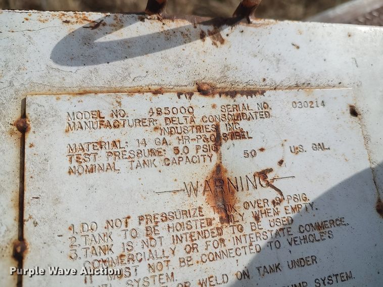 image for item DO3741 Delta Consolidated Industries 485000  fuel tank