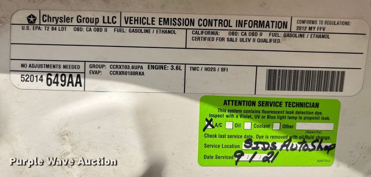 image for item DP0464 2012 Jeep Grand Cherokee Laredo  SUV