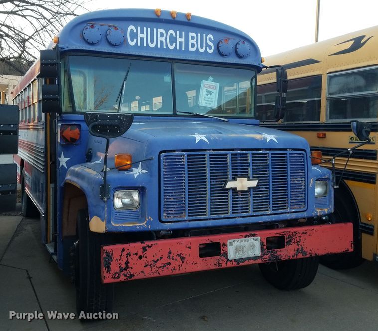 image for item DP3050 1993 Blue Bird  school bus