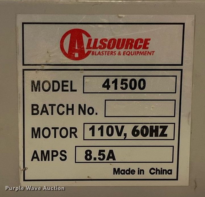 image for item DQ3955 Allsource 41500  sandblasting cabinet