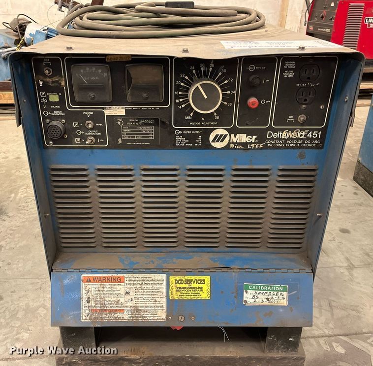 image for item DQ3959 (2) Miller Deltaweld 451 welder/generators
