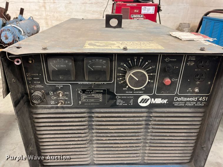 image for item DQ3959 (2) Miller Deltaweld 451 welder/generators