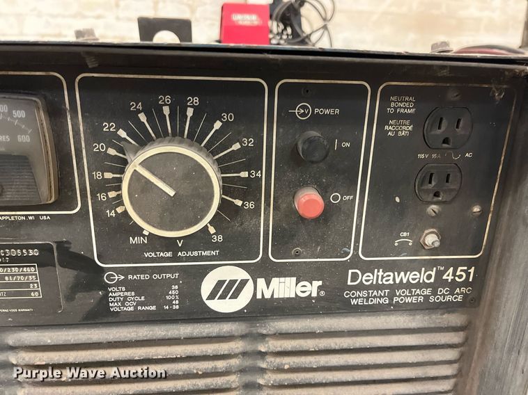 image for item DQ3959 (2) Miller Deltaweld 451 welder/generators