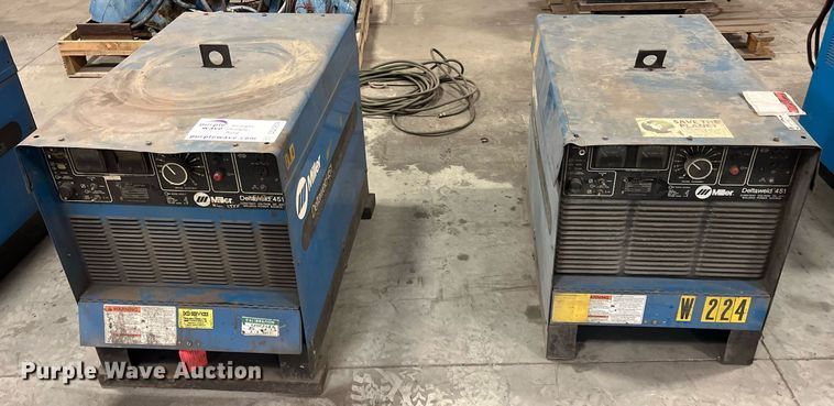 image for item DQ3959 (2) Miller Deltaweld 451 welder/generators