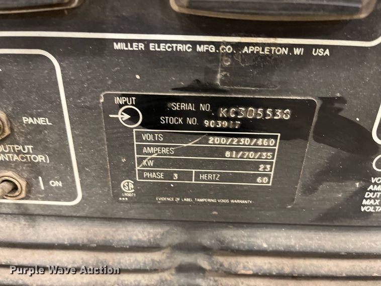 image for item DQ3959 (2) Miller Deltaweld 451 welder/generators