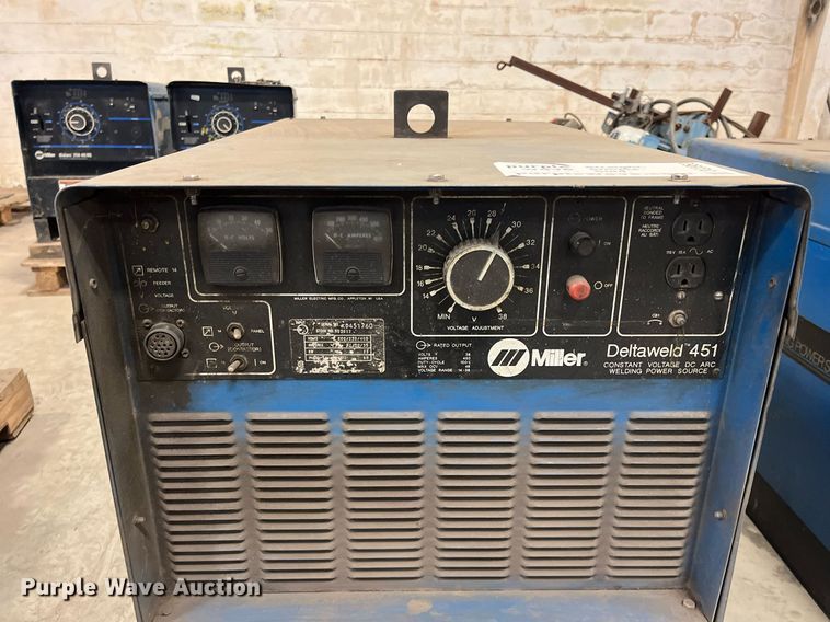 image for item DQ3960 (2) Miller Deltaweld 451 welder/generators