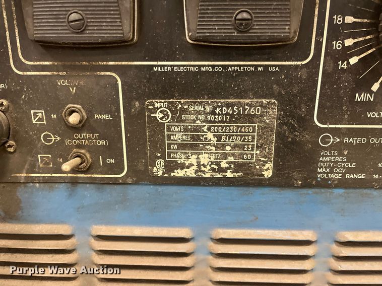 image for item DQ3960 (2) Miller Deltaweld 451 welder/generators