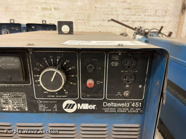 image for item DQ3960 (2) Miller Deltaweld 451 welder/generators