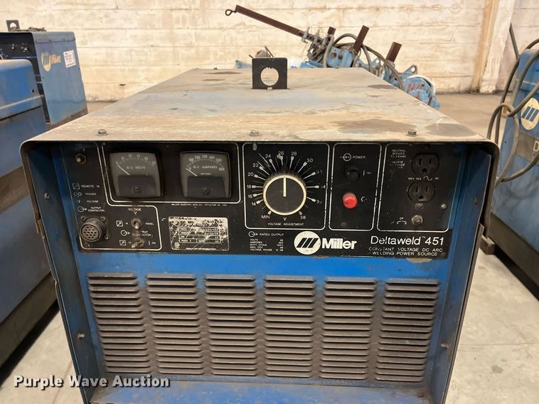 image for item DQ3960 (2) Miller Deltaweld 451 welder/generators