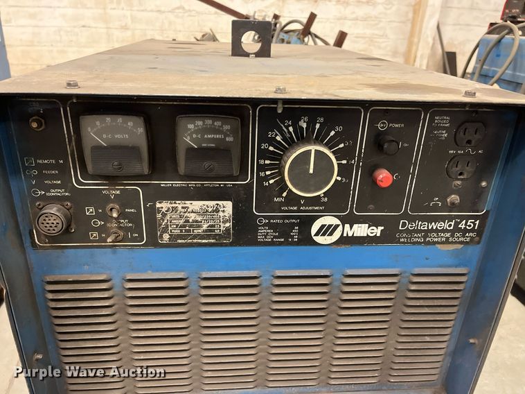 image for item DQ3960 (2) Miller Deltaweld 451 welder/generators