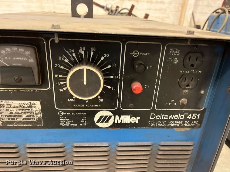 image for item DQ3960 (2) Miller Deltaweld 451 welder/generators