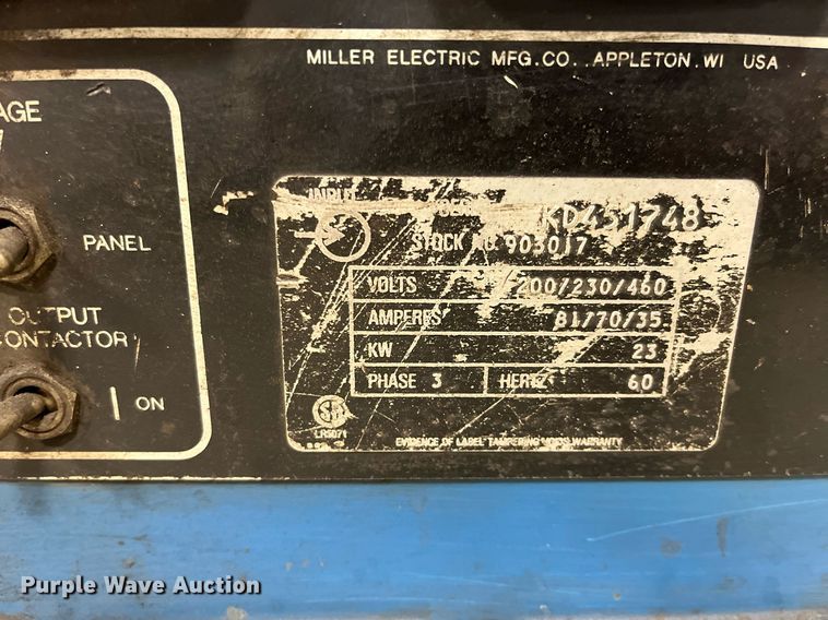 image for item DQ3960 (2) Miller Deltaweld 451 welder/generators