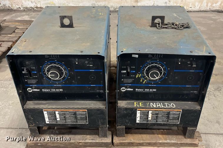 image for item DQ3962 (2) Miller Dialarc 250 welders