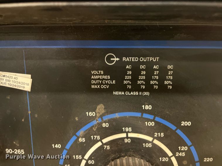 image for item DQ3962 (2) Miller Dialarc 250 welders
