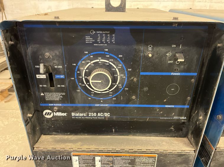 image for item DQ3962 (2) Miller Dialarc 250 welders