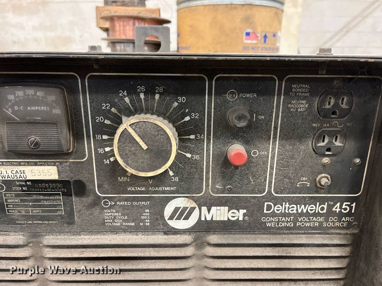 image for item DQ3968 Miller Deltaweld 451  welder/generator