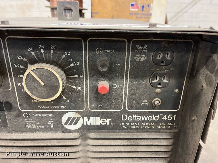 image for item DQ3968 Miller Deltaweld 451  welder/generator