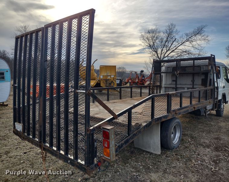 image for item DR8158 2014 Mitsubishi Fuso FE160  Crew Cab flatbed truck