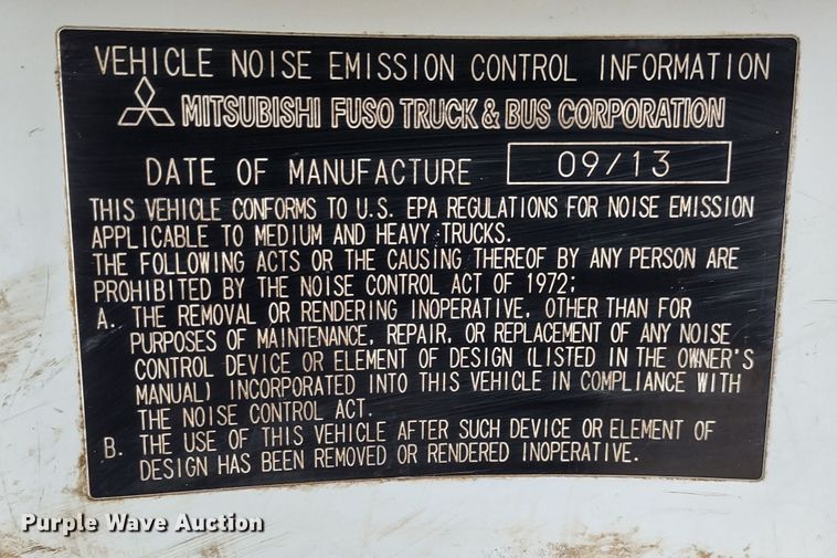 image for item DR8158 2014 Mitsubishi Fuso FE160  Crew Cab flatbed truck