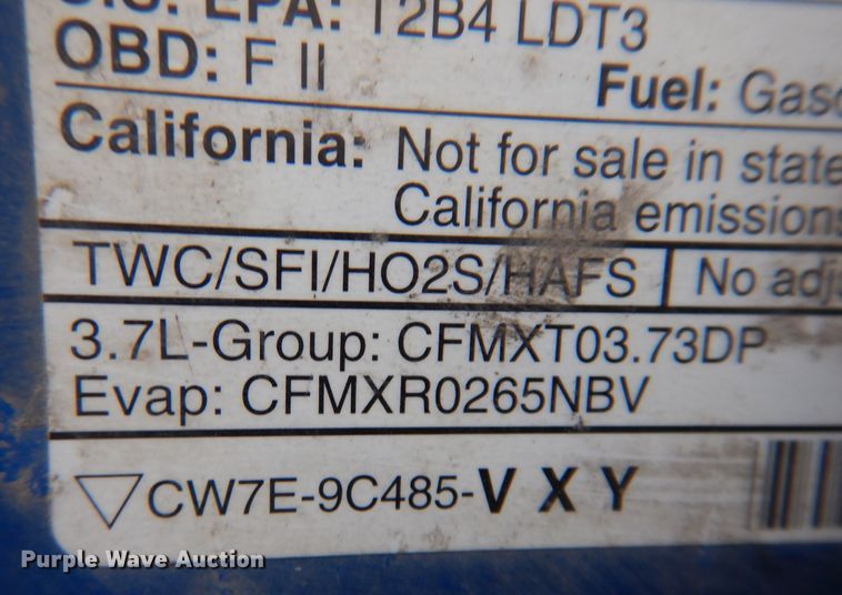 image for item IO9352 2012 Ford F150 XL  Ext. Cab pickup truck