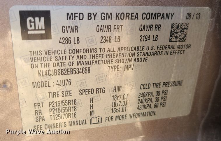 image for item JG9502 2014 Buick Encore