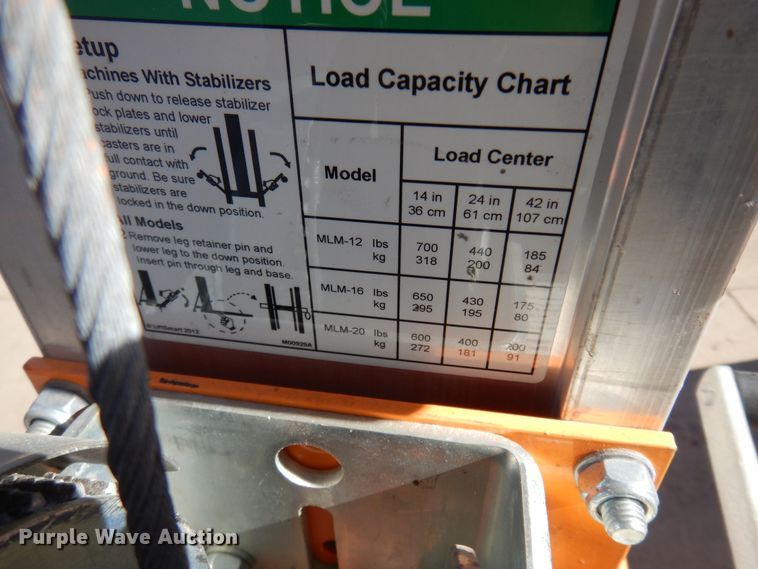 image for item JQ9769 Lift Smart Mini Pro MLM16  vertical lift