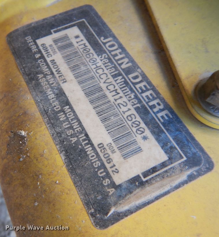 image for item JQ9774 John Deere Z665  ZTR lawn mower