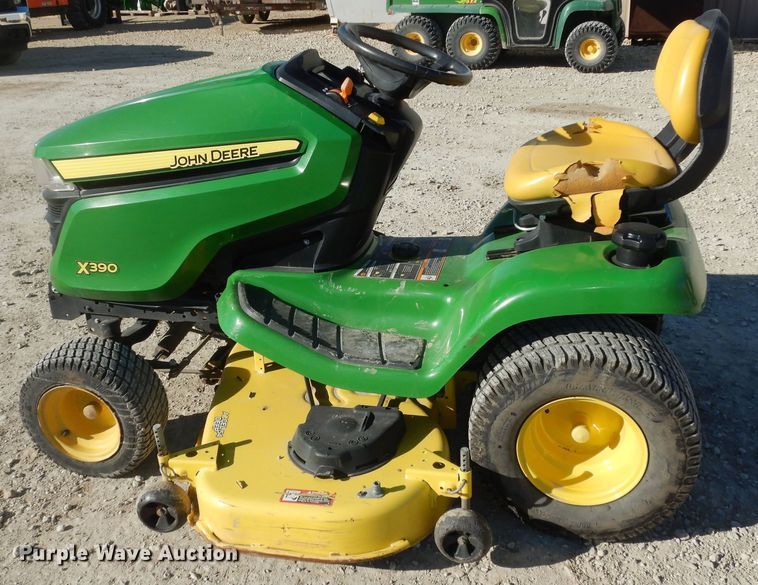 image for item JQ9775 John Deere X390  lawn mower