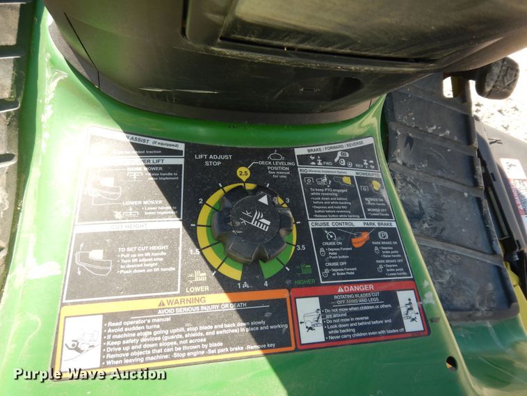 image for item JQ9775 John Deere X390  lawn mower