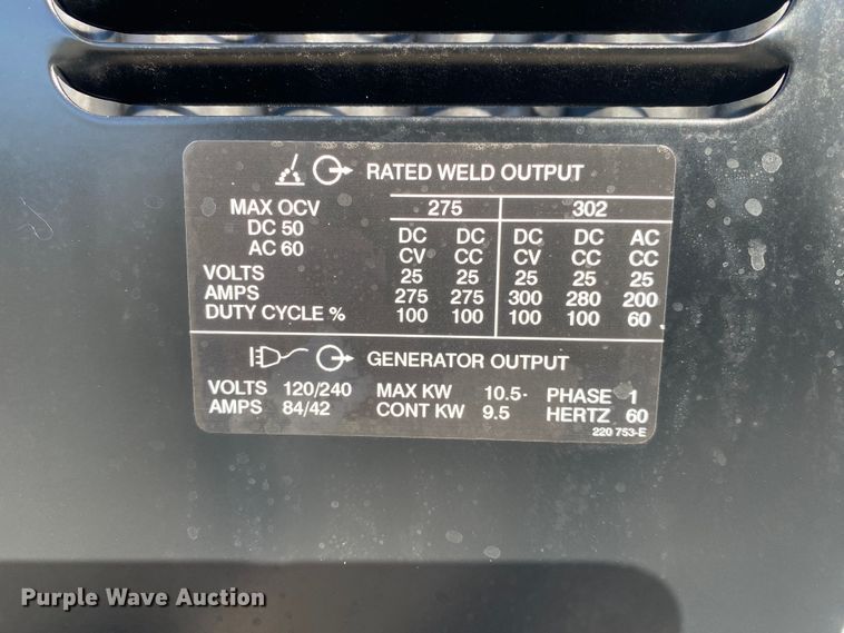 image for item JW9194 Miller Trailblazer  welder/generator