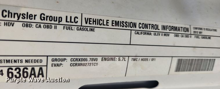 image for item KT9407 2012 Dodge Ram 2500HD  Crew Cab pickup truck