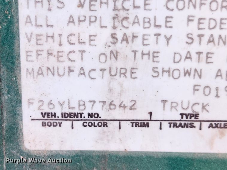 image for item KT9448 1976 Ford F250  pickup truck