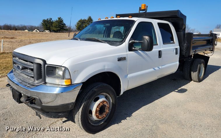 image for item KT9454 2003 Ford F450 Super Duty XL  dump flatbed truck