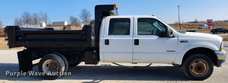 image for item KT9454 2003 Ford F450 Super Duty XL  dump flatbed truck