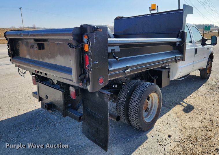 image for item KT9454 2003 Ford F450 Super Duty XL  dump flatbed truck