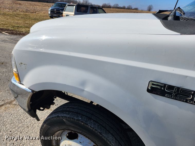 image for item KT9454 2003 Ford F450 Super Duty XL  dump flatbed truck