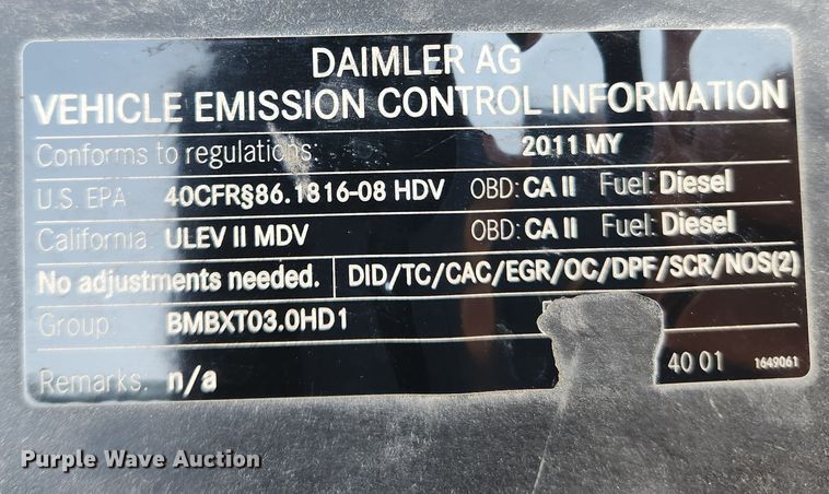 image for item KT9455 2011 Mercedes Benz Sprinter 2500  delivery van