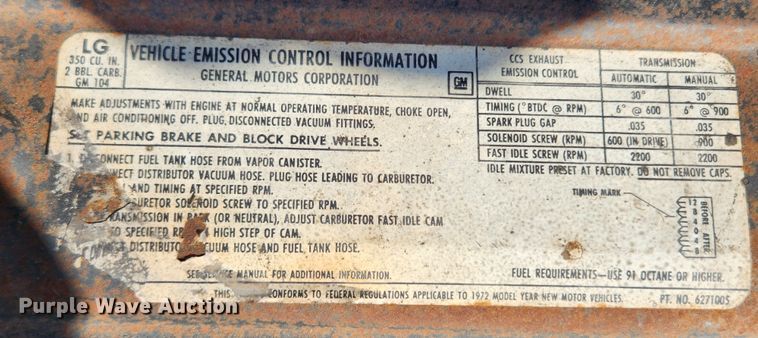 image for item KT9491 1972 Chevrolet Chevelle Malibu