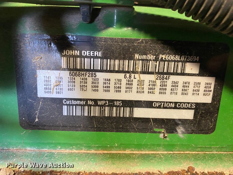 image for item KV9748 John Deere 6068  power unit