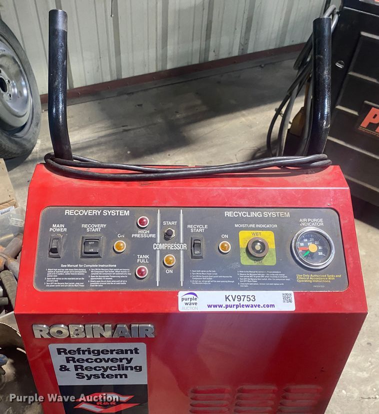 image for item KV9753 (2) refrigerant recovery and recycling systems