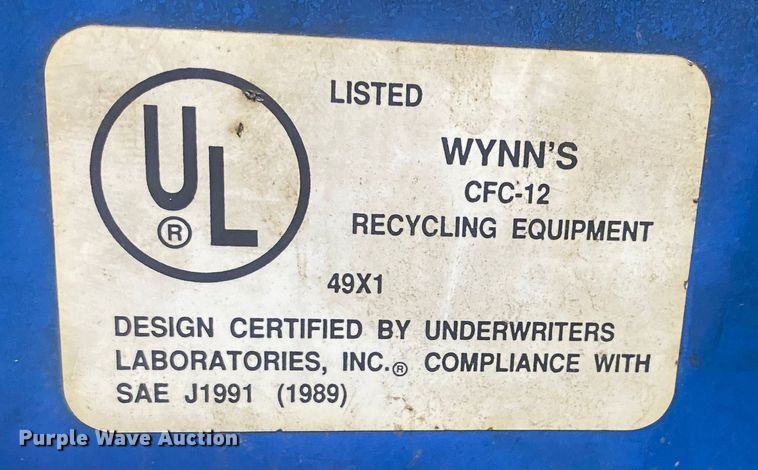 image for item KV9753 (2) refrigerant recovery and recycling systems