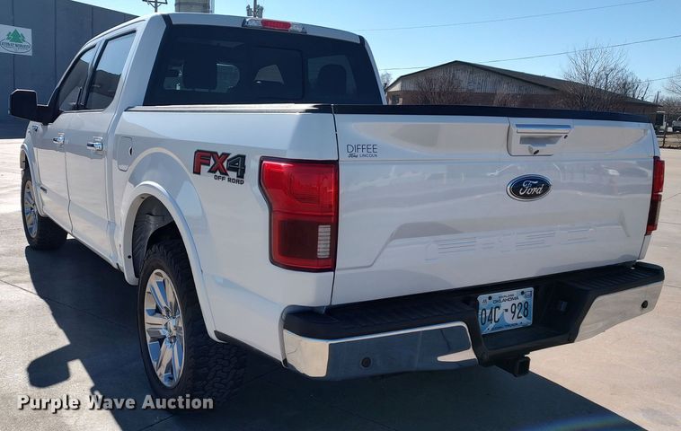 image for item LA9315 2018 Ford F150 Lariat SuperCrew pickup truck