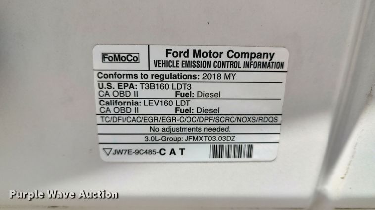 image for item LA9315 2018 Ford F150 Lariat SuperCrew pickup truck