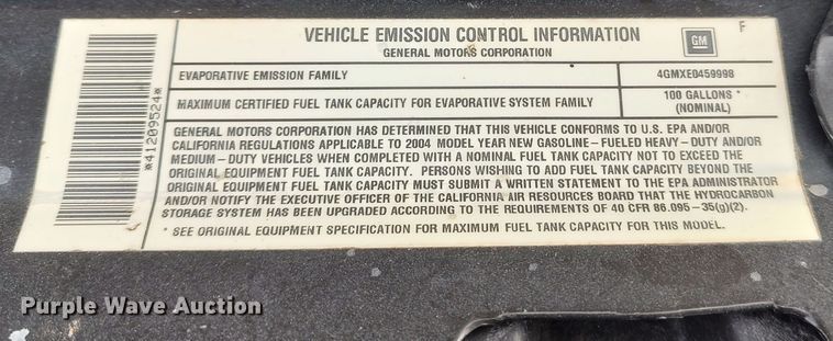 image for item LA9329 2004 Chevrolet Express G3500  school bus