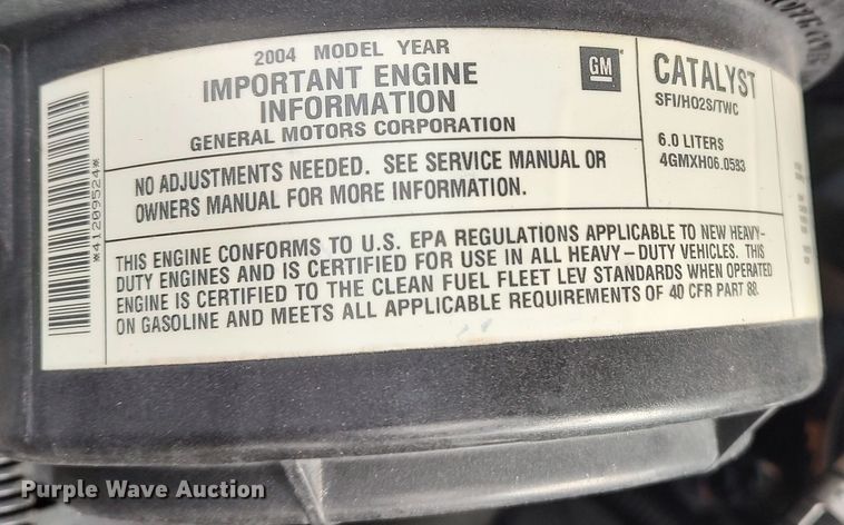 image for item LA9329 2004 Chevrolet Express G3500  school bus